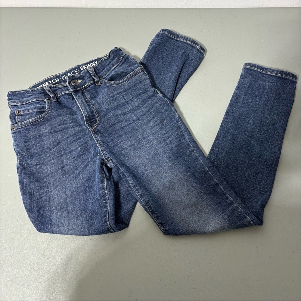 The Children's Place Boys Denim Jeans Dark Wash Stretch Skinny 10